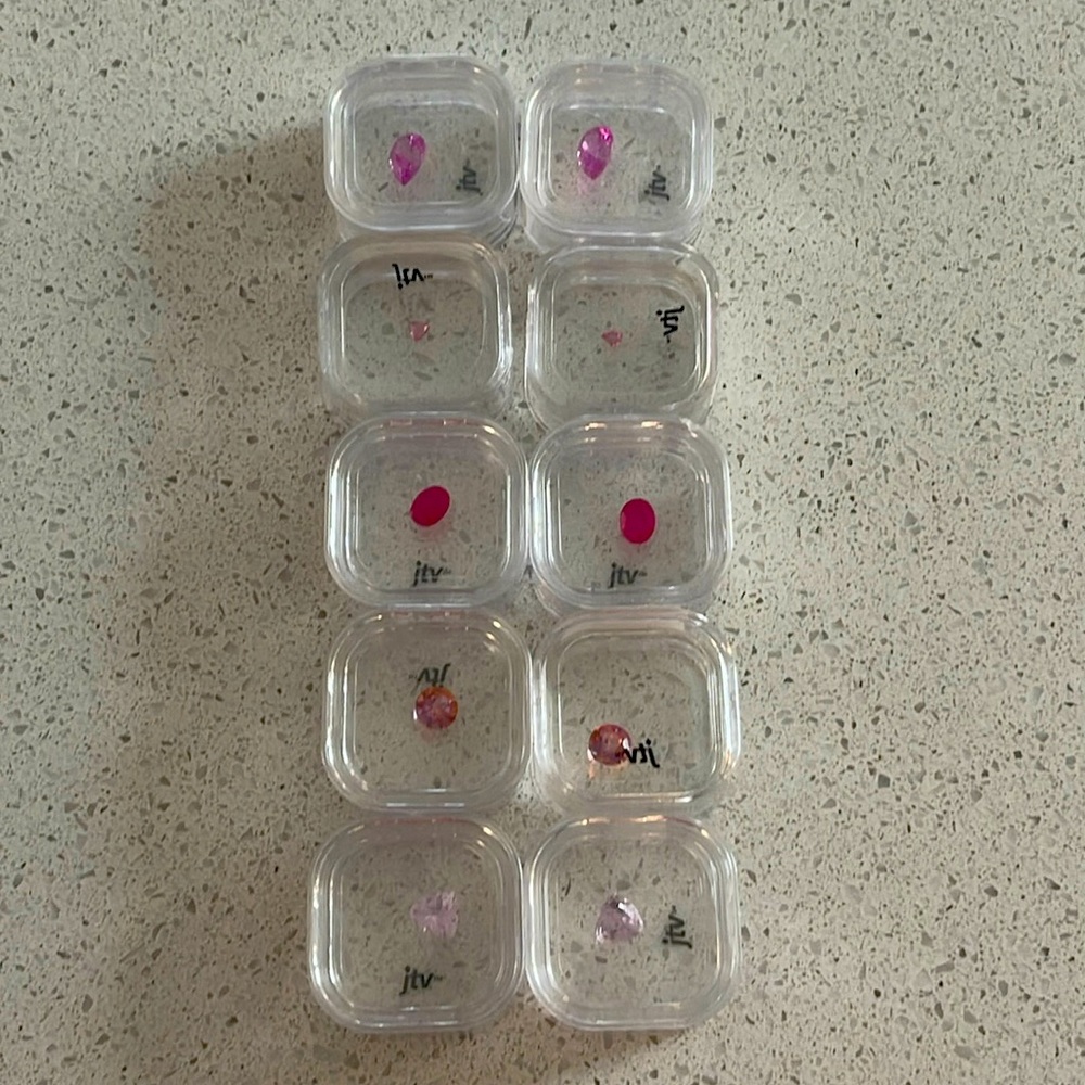 10 matched pair pink gemstones jewelry making